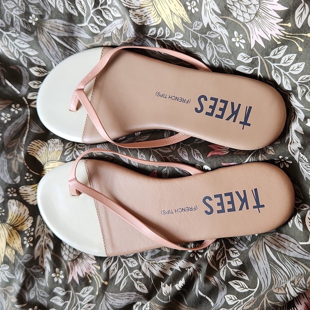 TKEES Blush Pink Minimal Thong Sandals